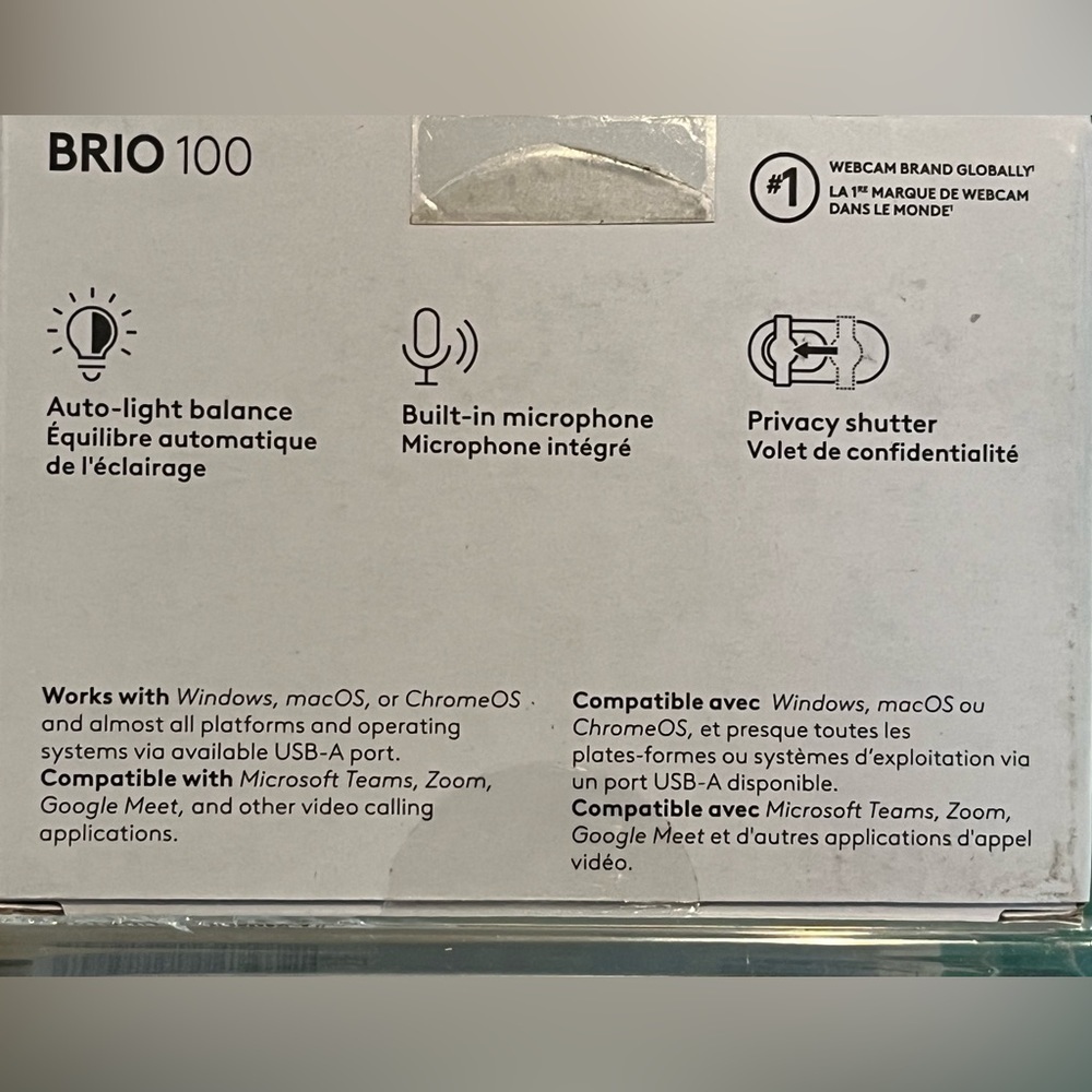 Logitech Brio 100 Full HD 1080p Webcam, new! - Picture 5 of 5